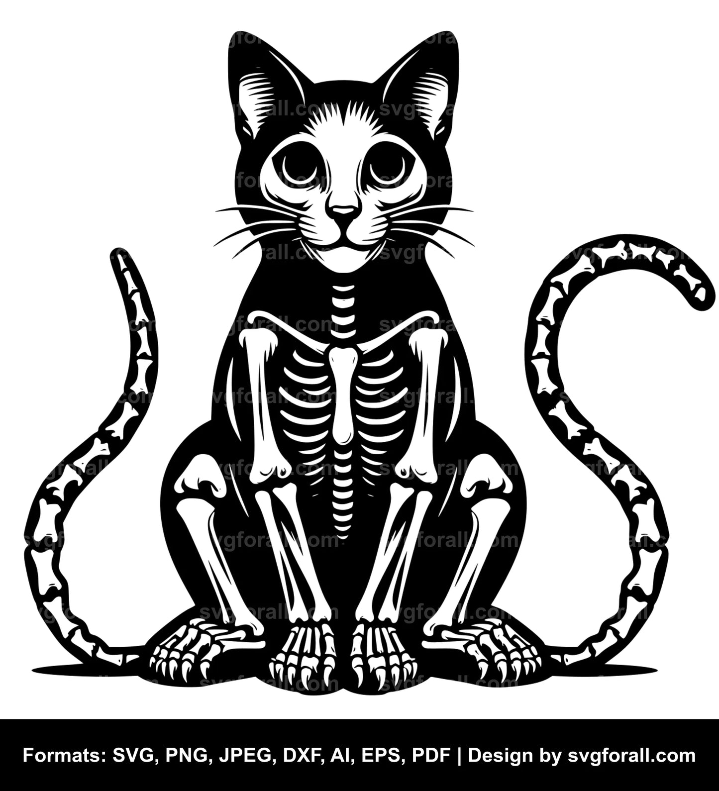 Halloween Cat SVG Vector Image