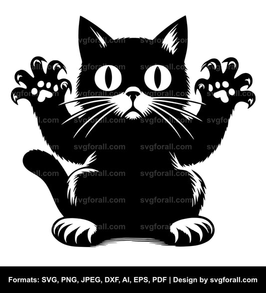 Halloween Cat Vector SVG