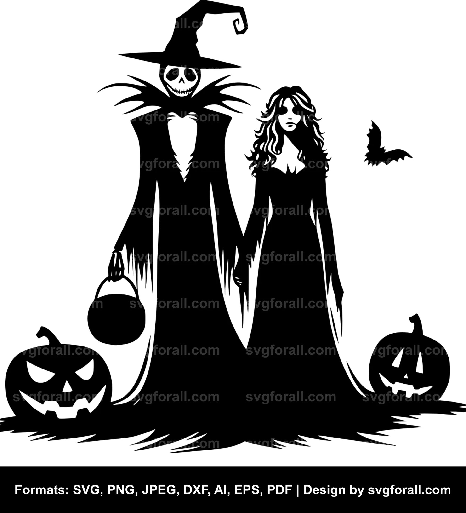 Halloween Couple SVG