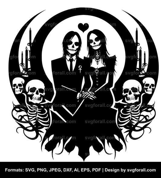 Halloween Couple SVG Download