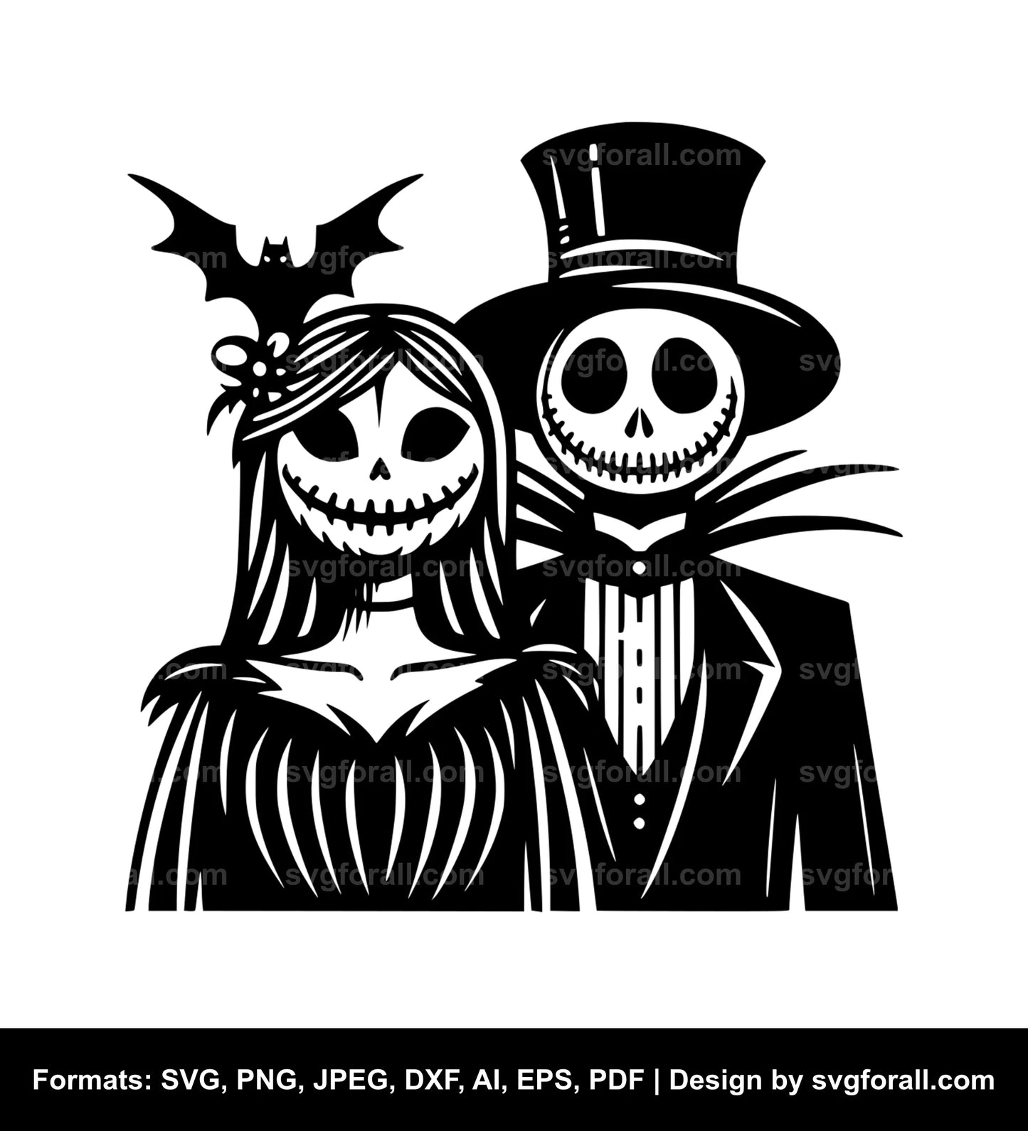 Halloween Couple SVG File