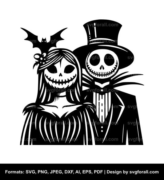 Halloween Couple SVG File