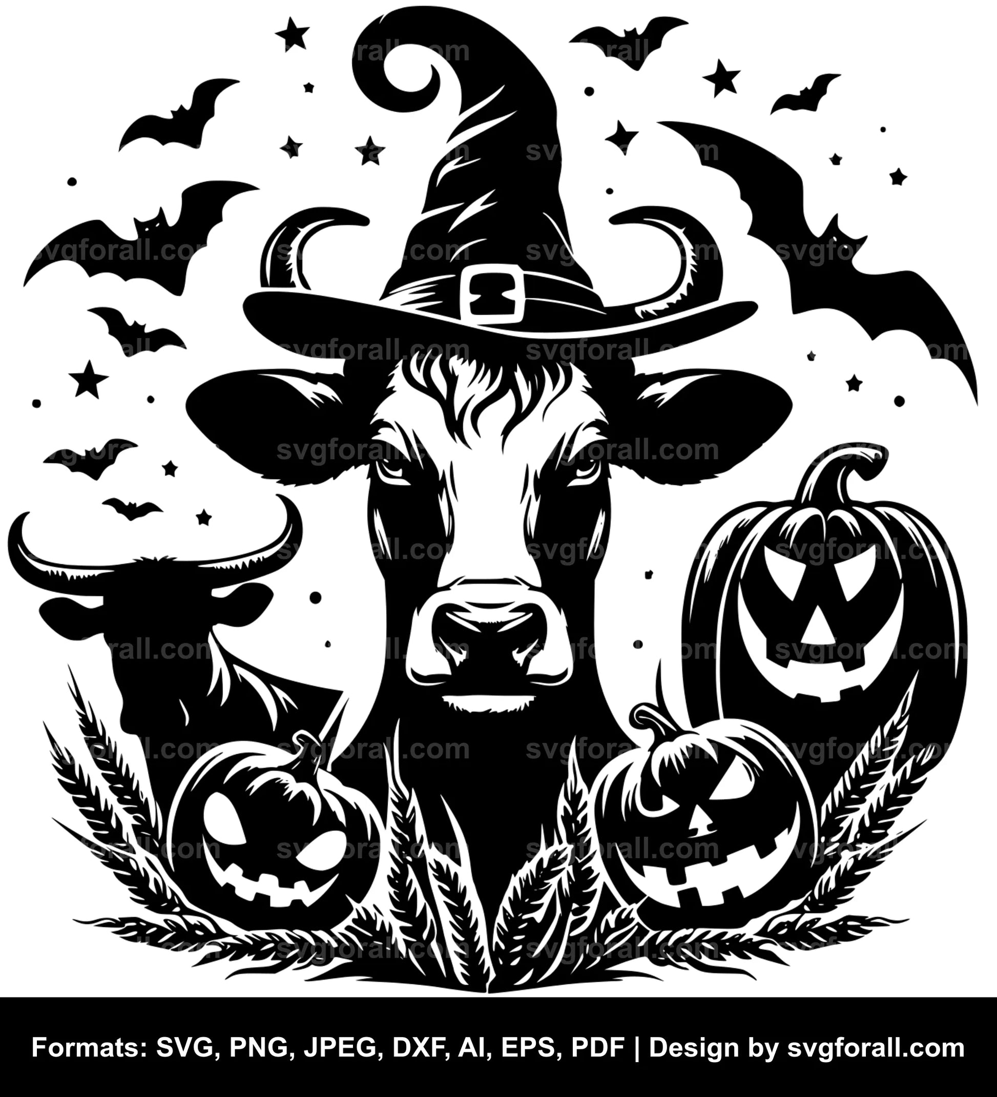 Halloween Cow SVG