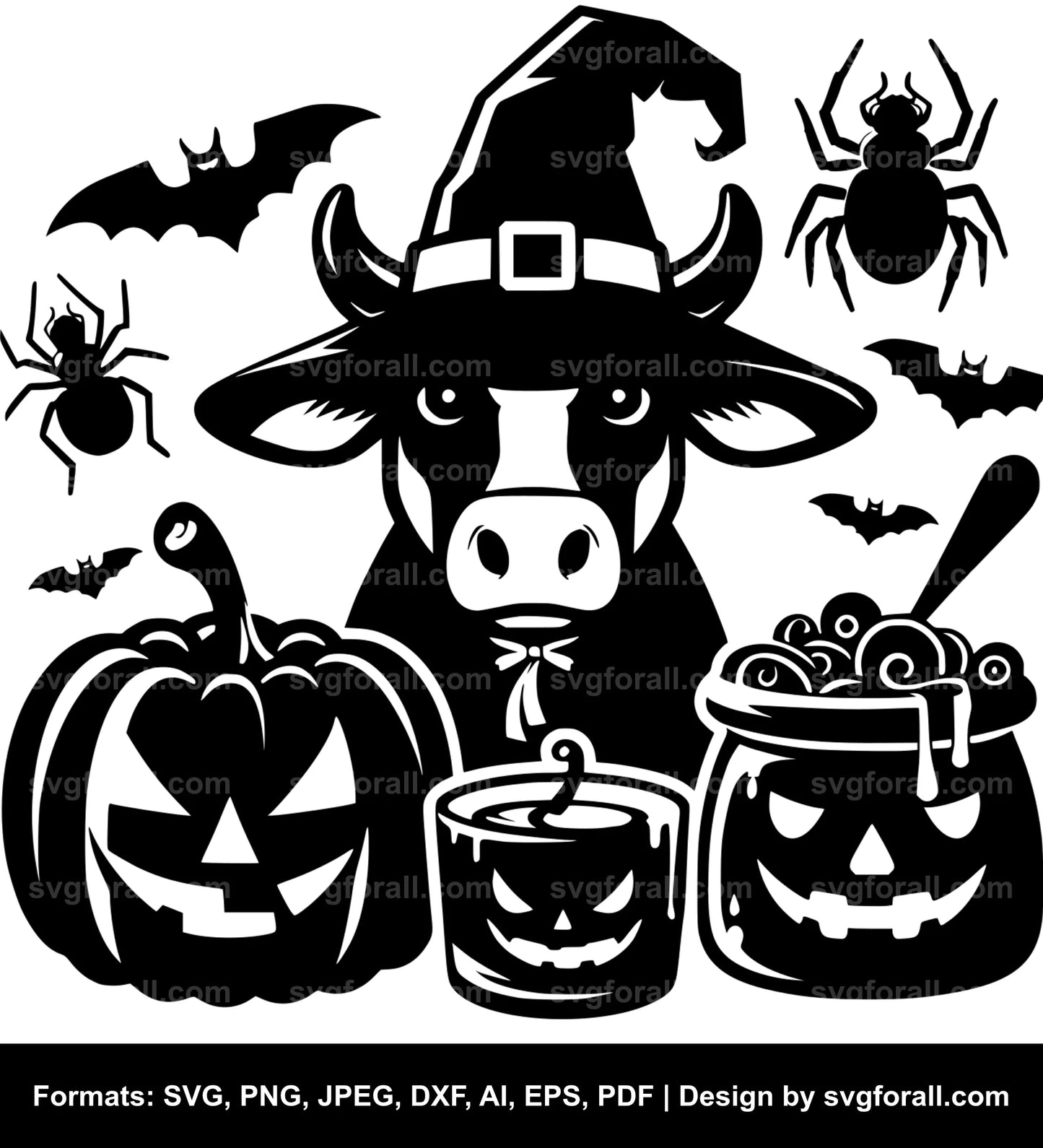 Halloween Cow SVG File