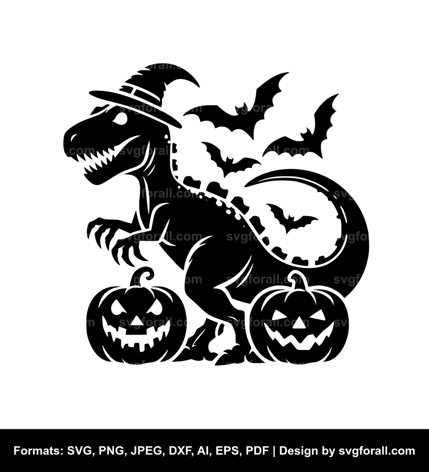 Halloween Dinosaur SVG PNG