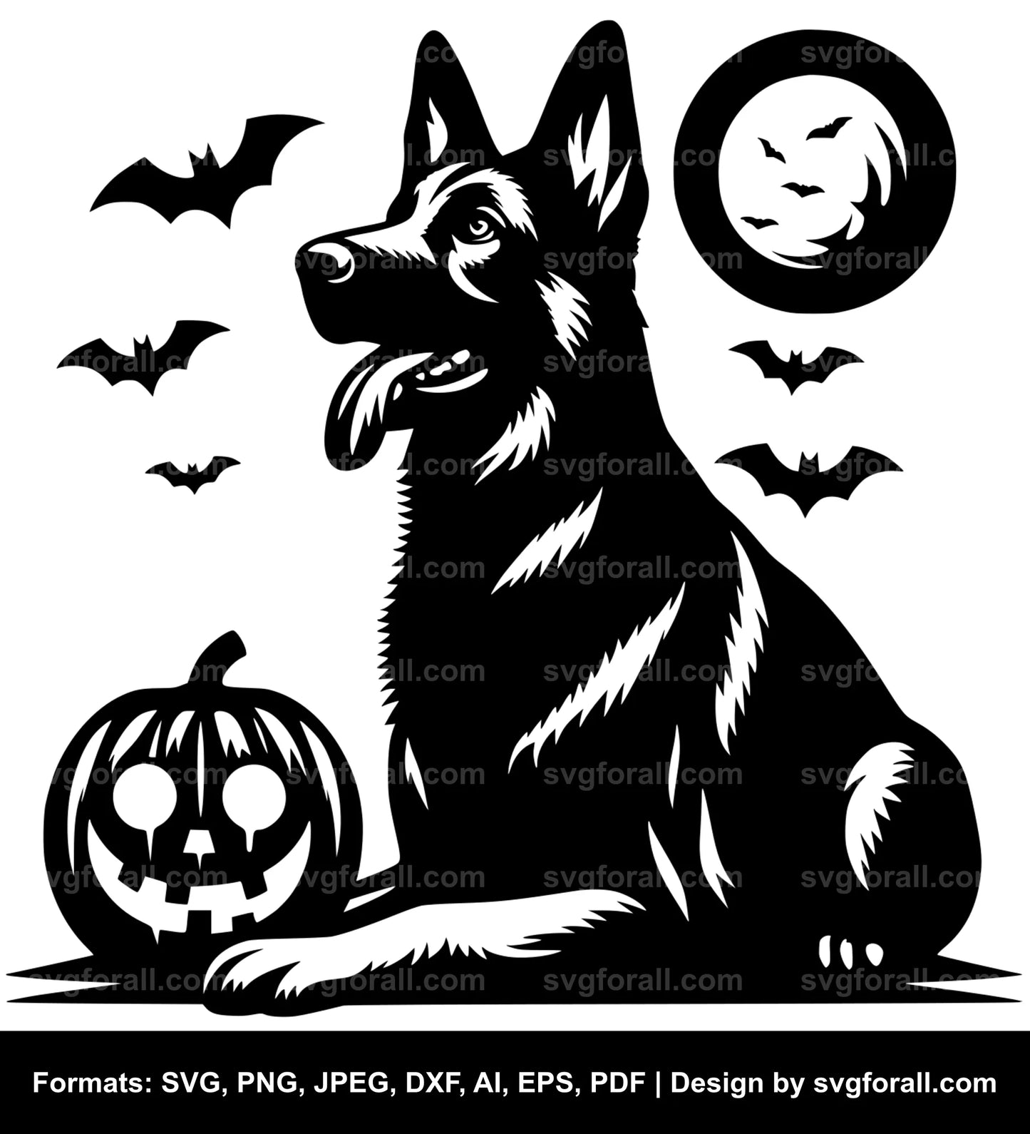 Halloween Dog SVG PNG