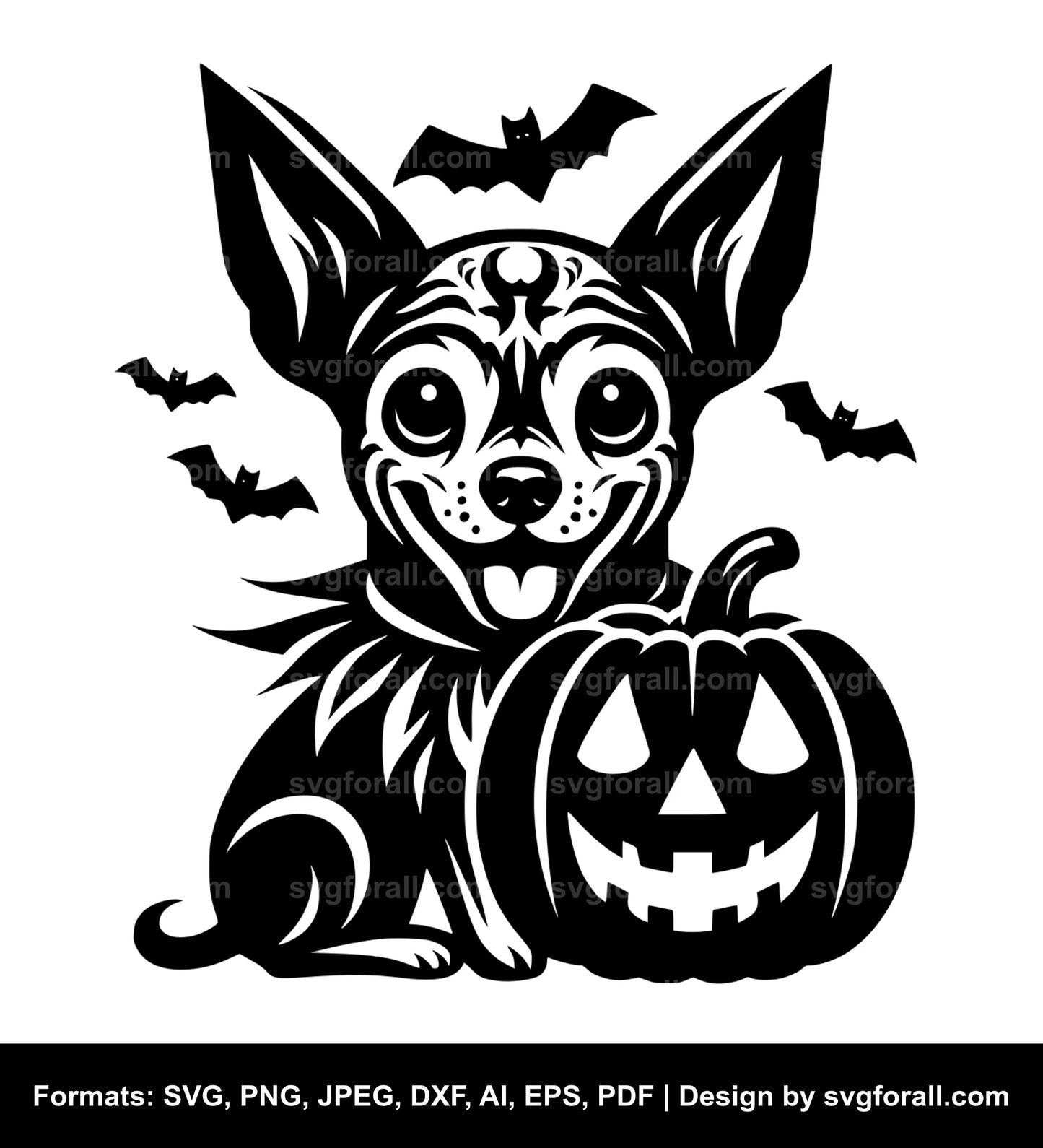 Halloween Dog Vector SVG