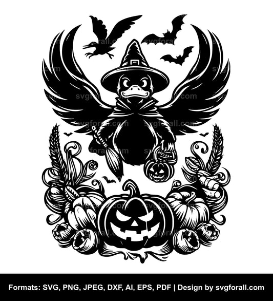 Halloween Duck SVG PNG