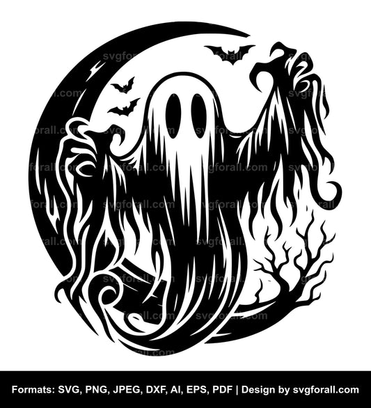 Halloween Ghost Clipart SVG