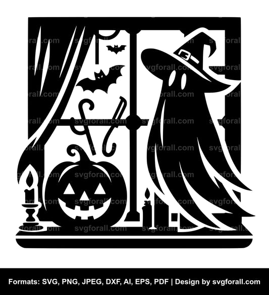 Halloween Ghost SVG Clip Art