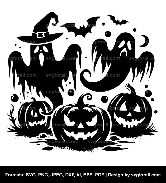 Halloween Ghost SVG PNG