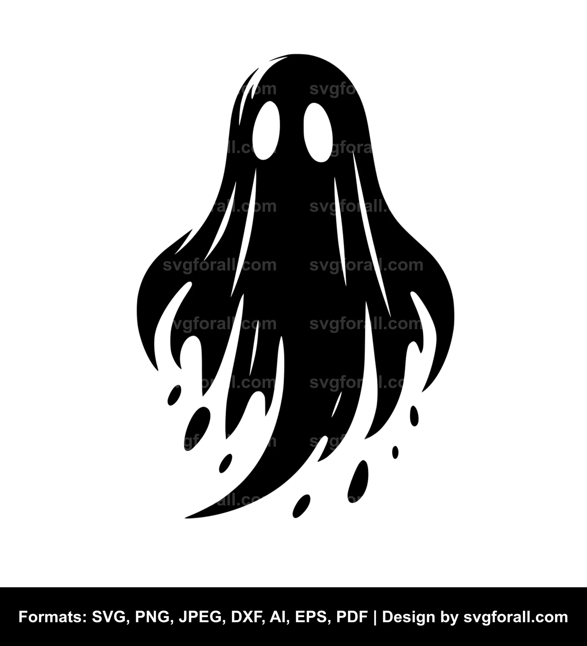 Halloween Ghost Vector SVG