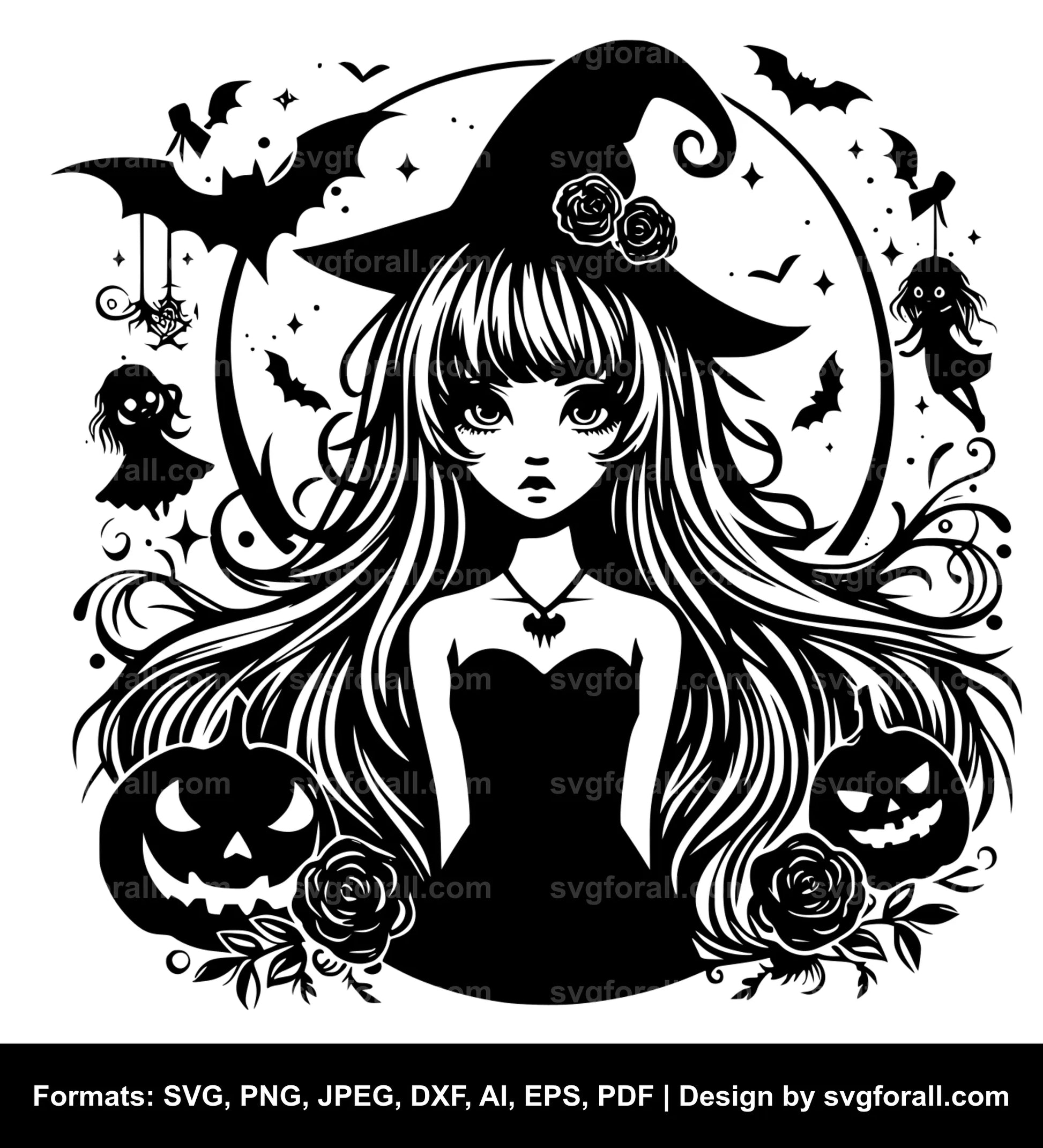 Halloween Girl Cricut SVG