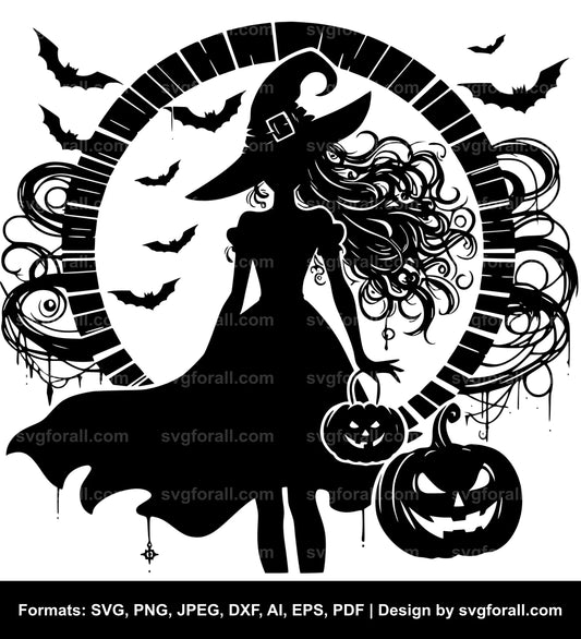 Halloween Girl SVG