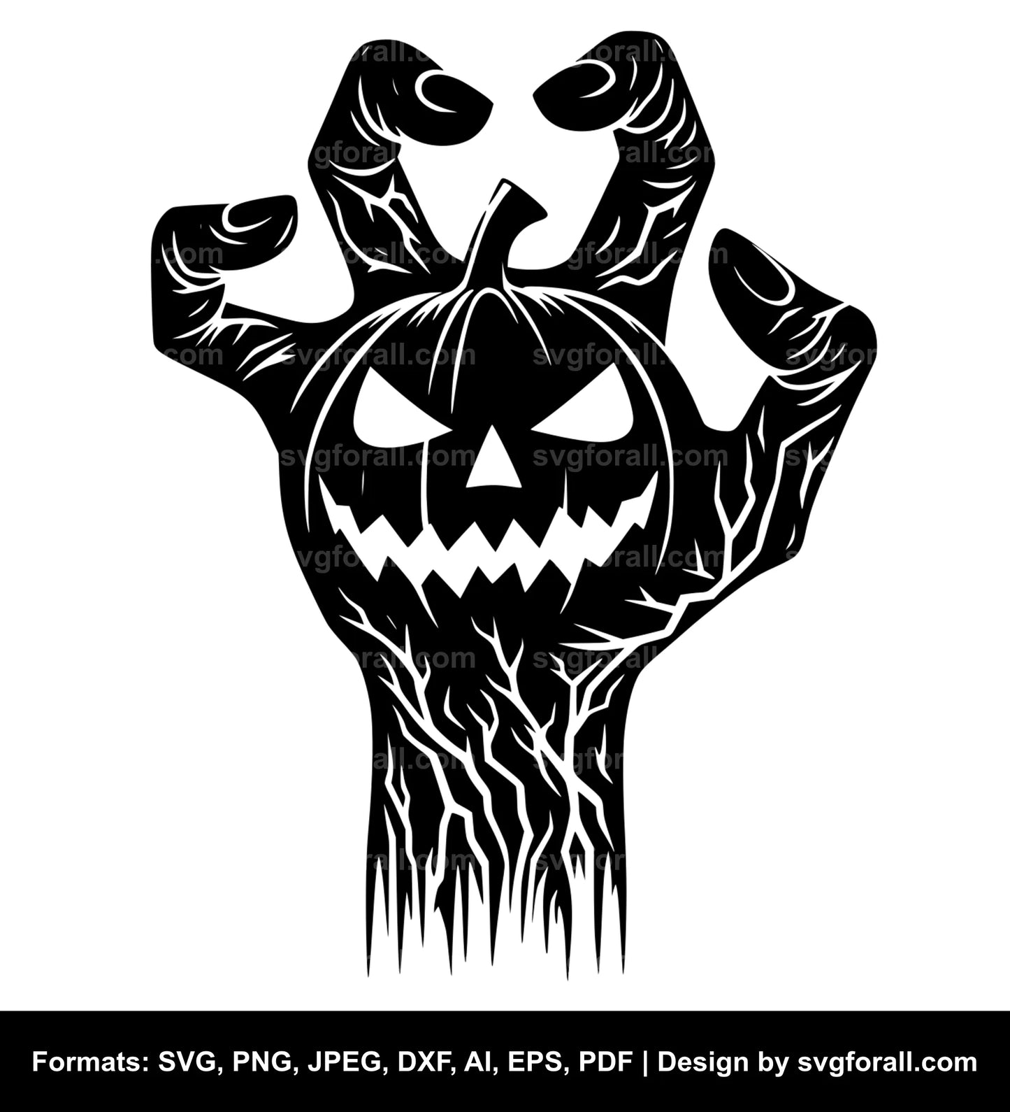 Halloween Hand SVG Clipart