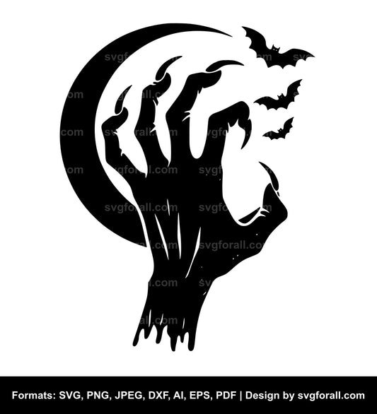 Halloween Hand SVG File