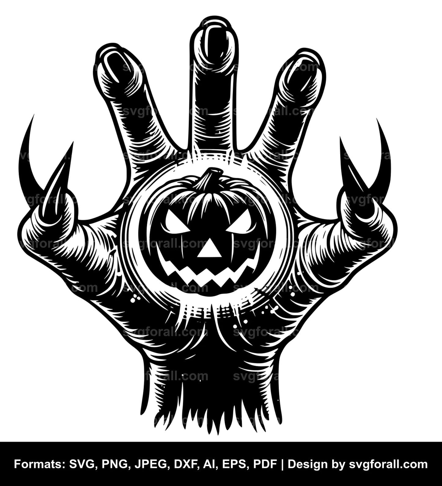 Halloween Hand Vector SVG