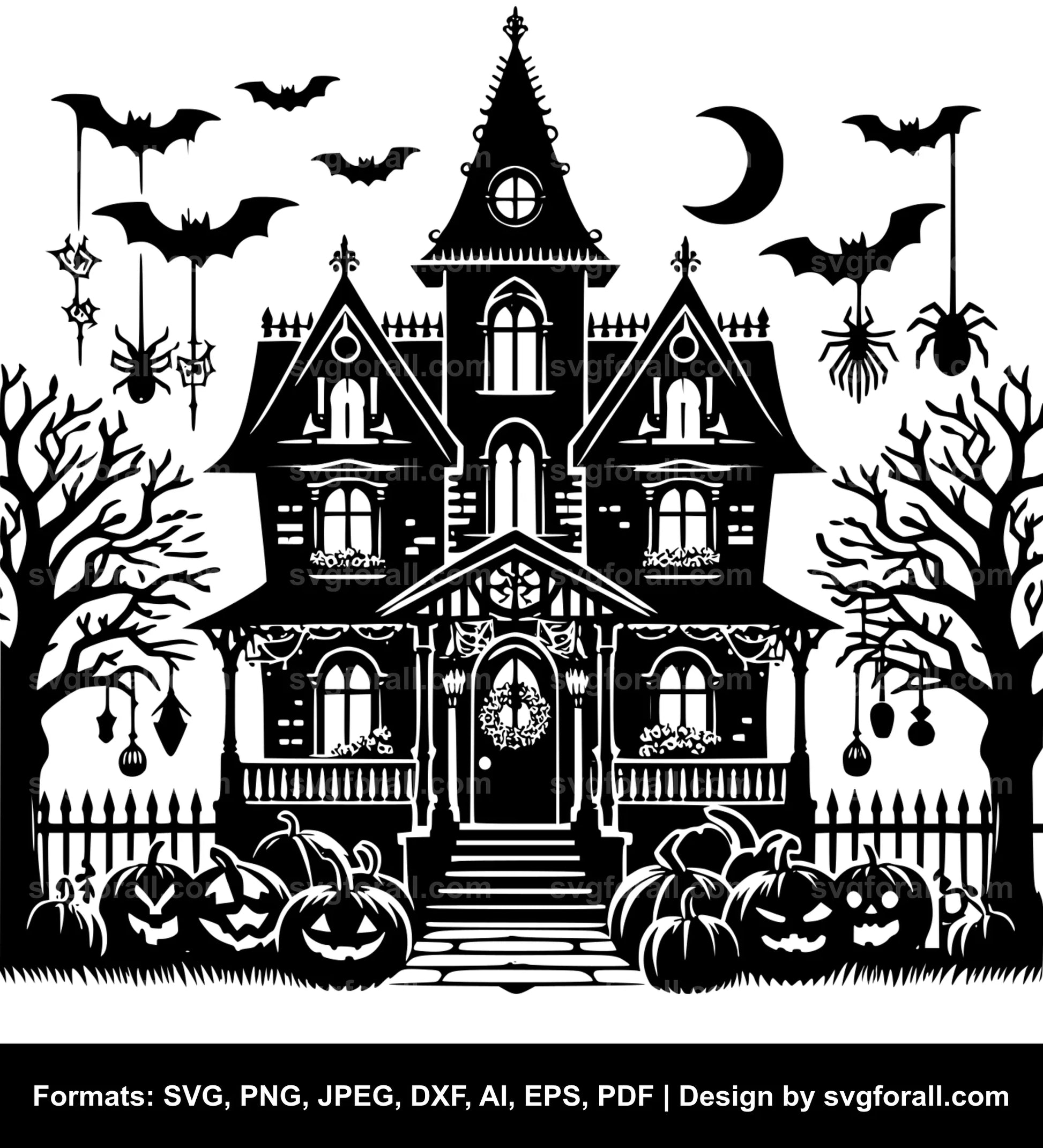 Halloween House SVG