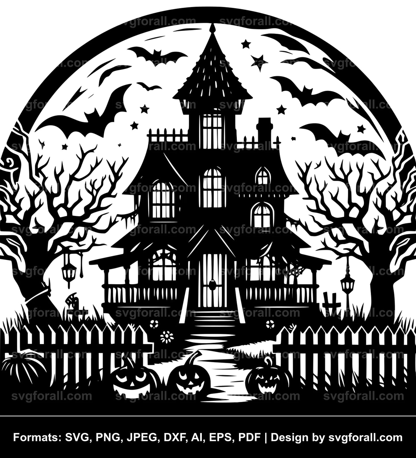 Halloween House SVG File