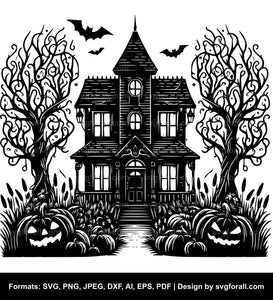 Halloween House SVG