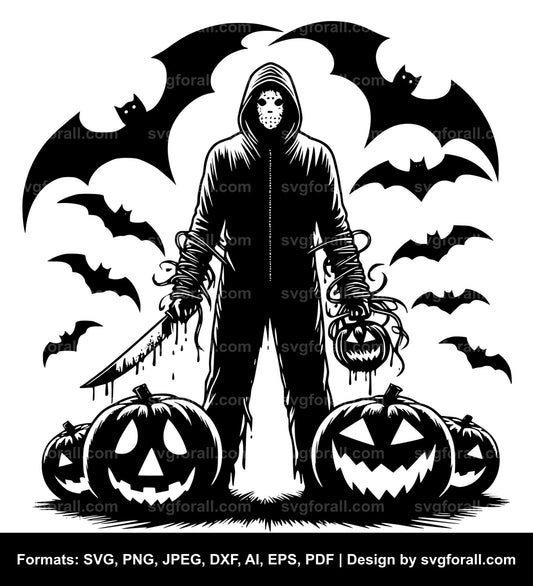 Halloween Killer Clipart SVG