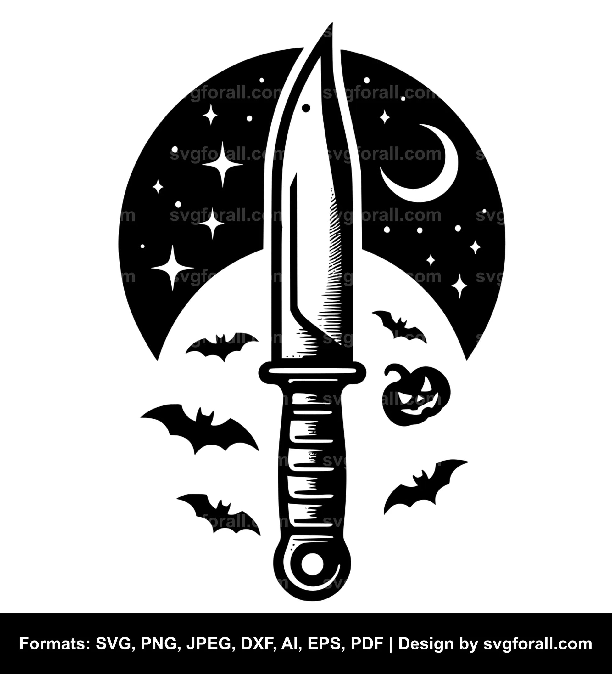 Halloween Knive SVG PNG