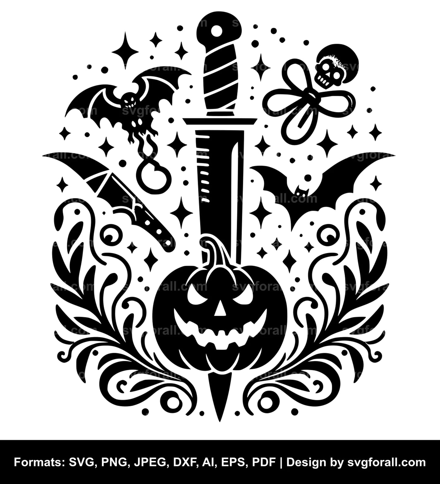 Halloween Knive SVG Vector