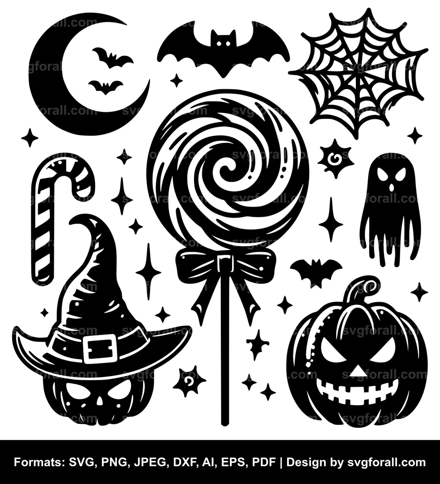 Halloween Lollipop SVG Vector