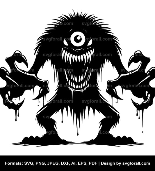 Halloween Monster SVG Clipart