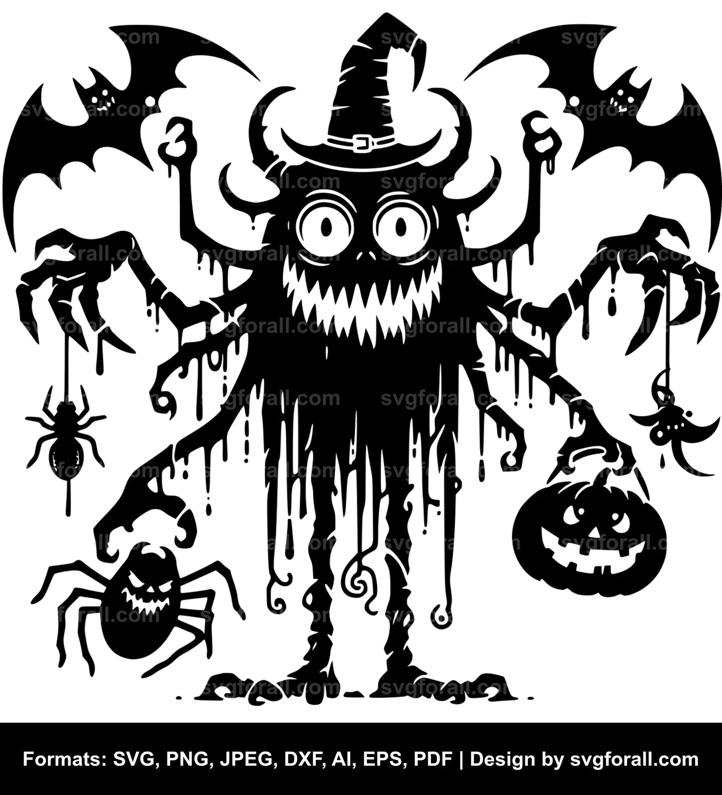 Halloween Monster SVG Design