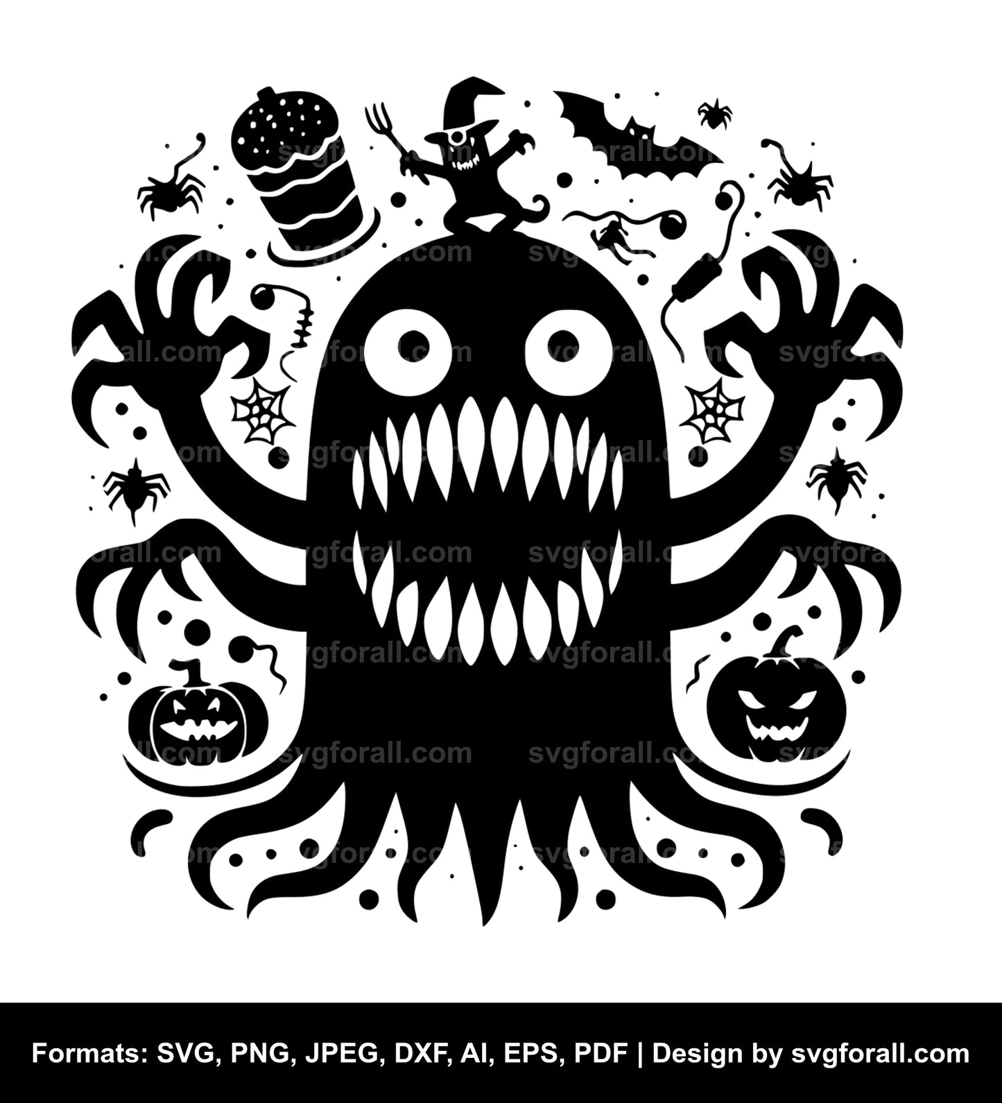 Halloween Monster SVG File