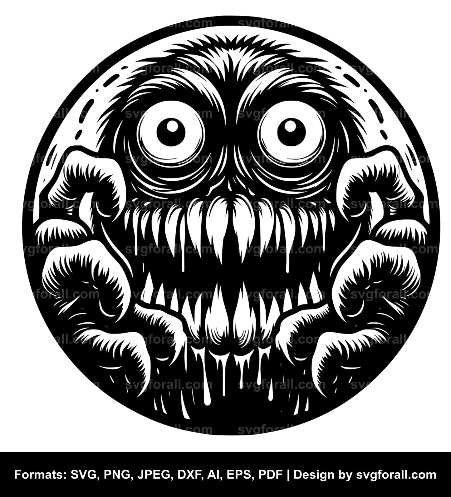 Halloween Monster SVG Vector