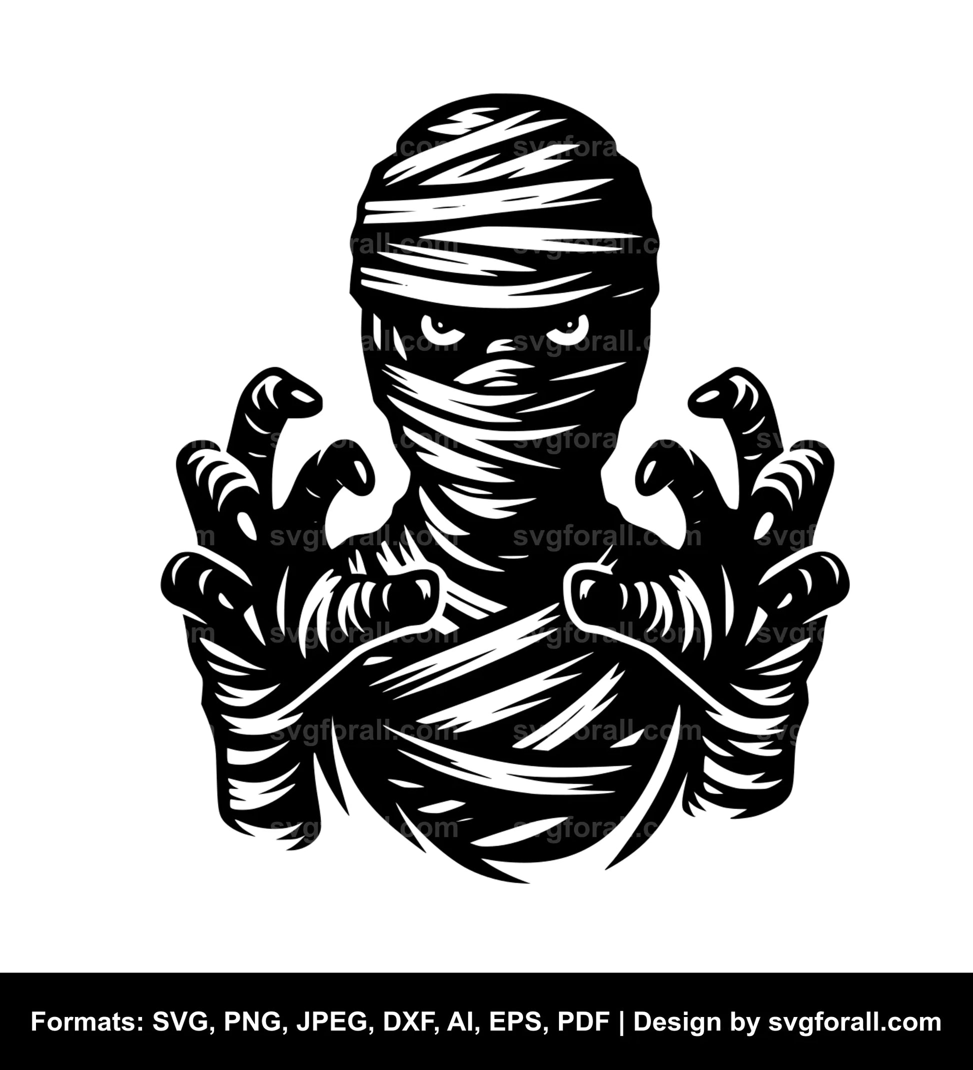 Halloween Mummy SVG PNG