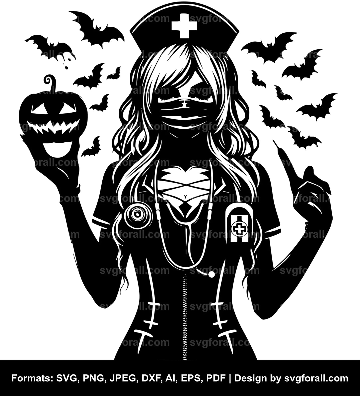 Halloween Nurse Clipart SVG