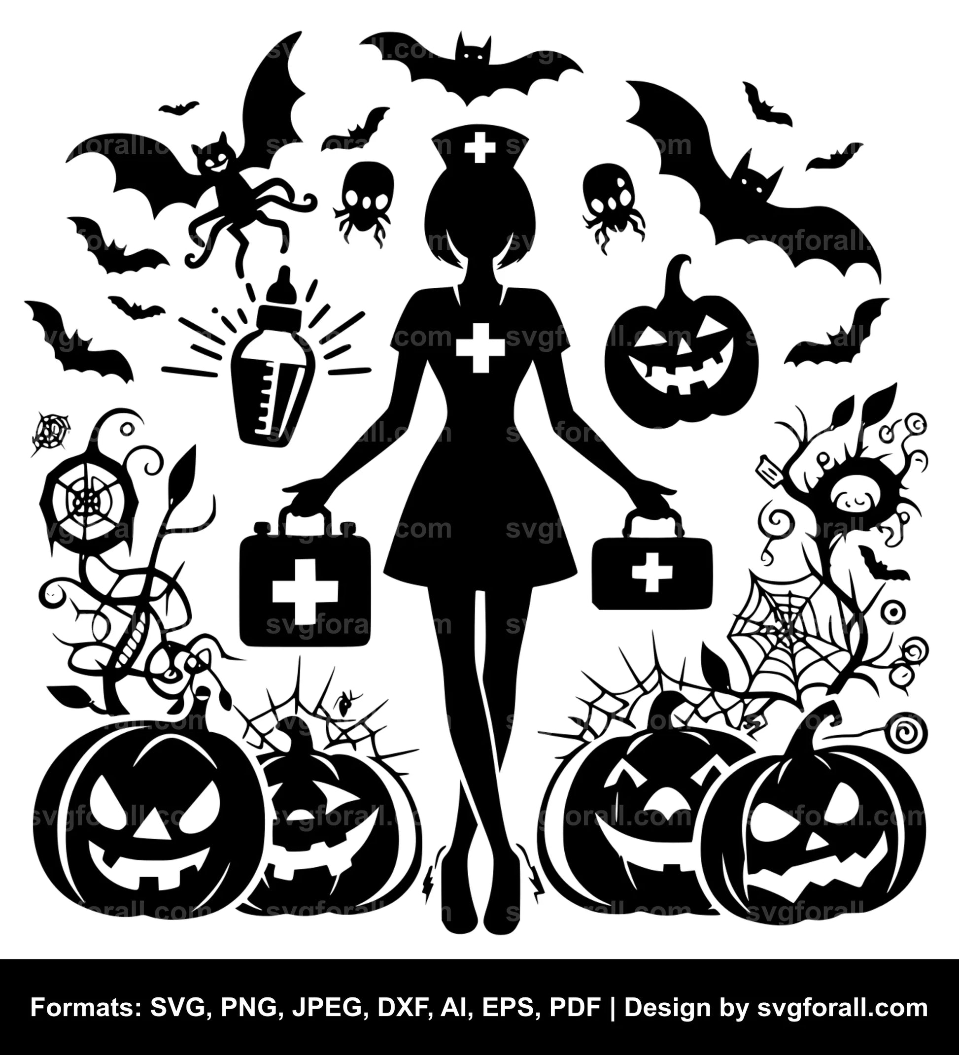 Halloween Nurse Cricut SVG