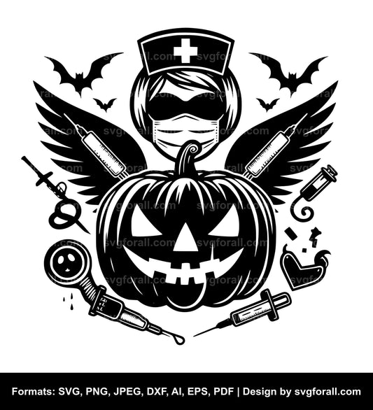 Halloween Nurse SVG Clipart