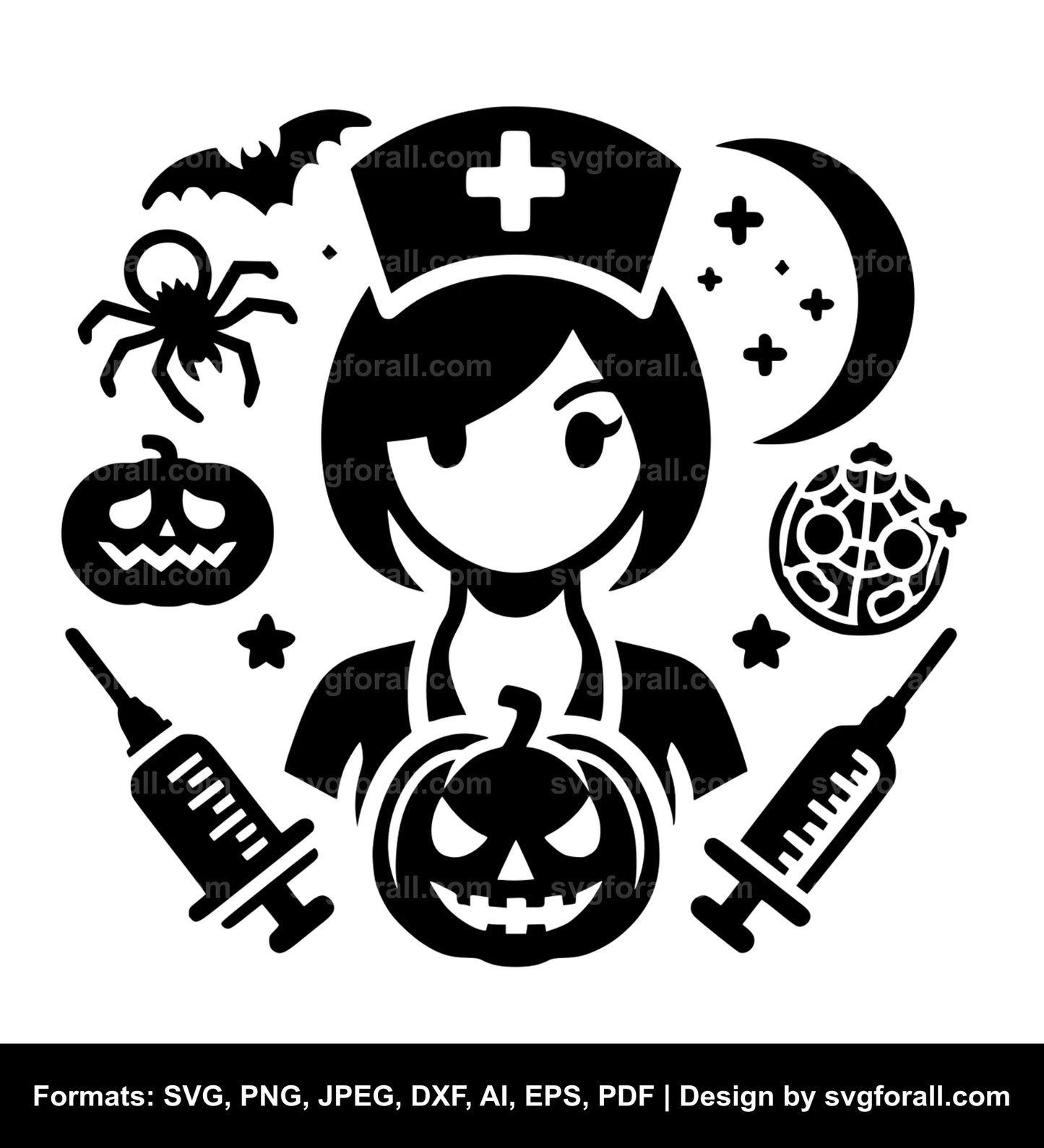 Halloween Nurse SVG Design