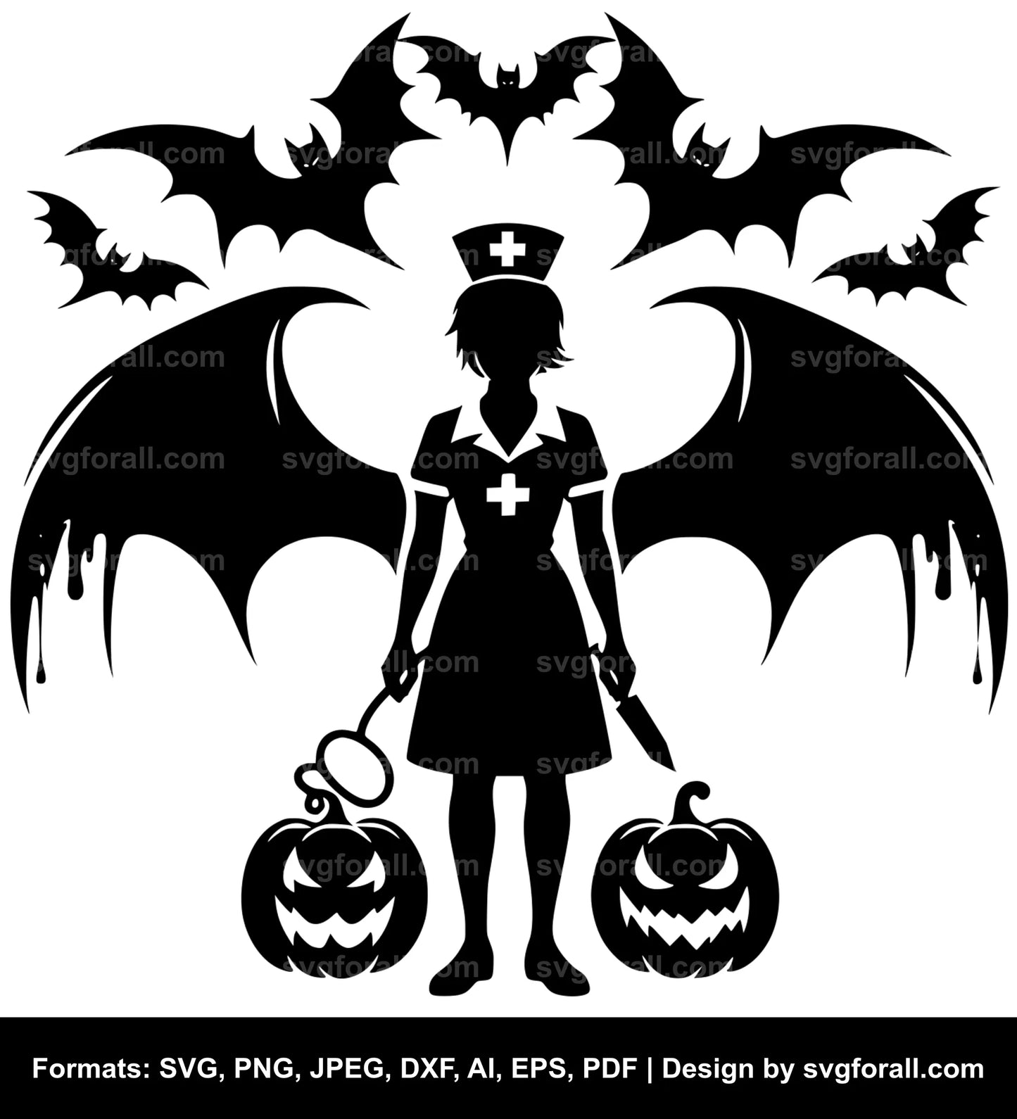 Halloween Nurse SVG PNG