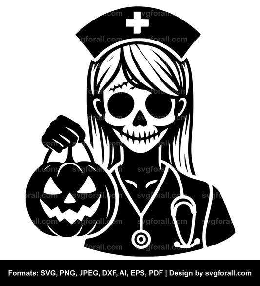 Halloween Nurse Vector SVG