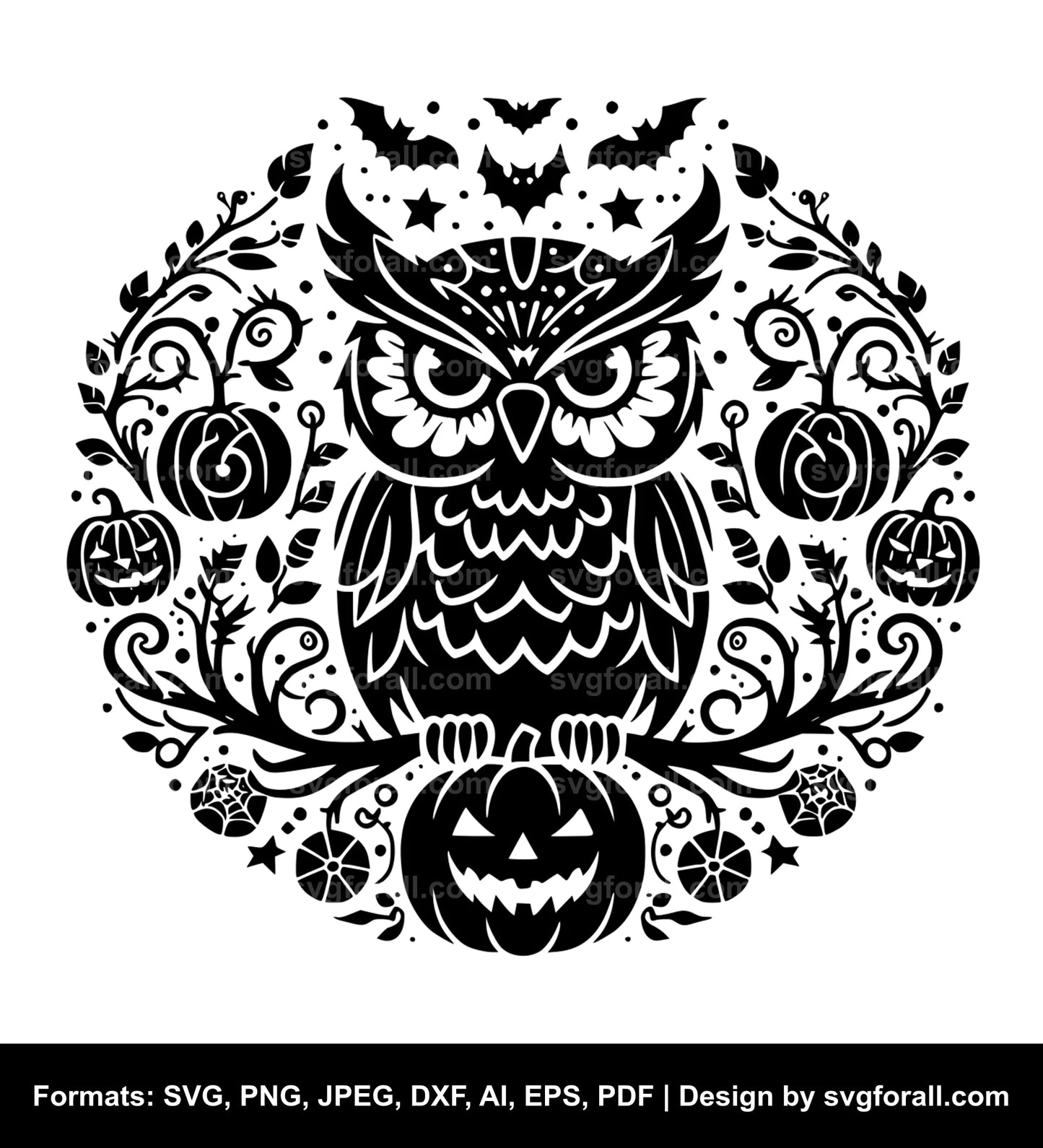 Halloween Owl Clipart SVG