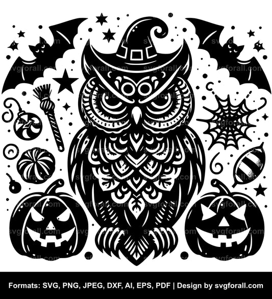 Halloween Owl SVG