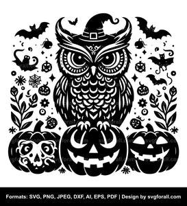 Halloween Owl SVG