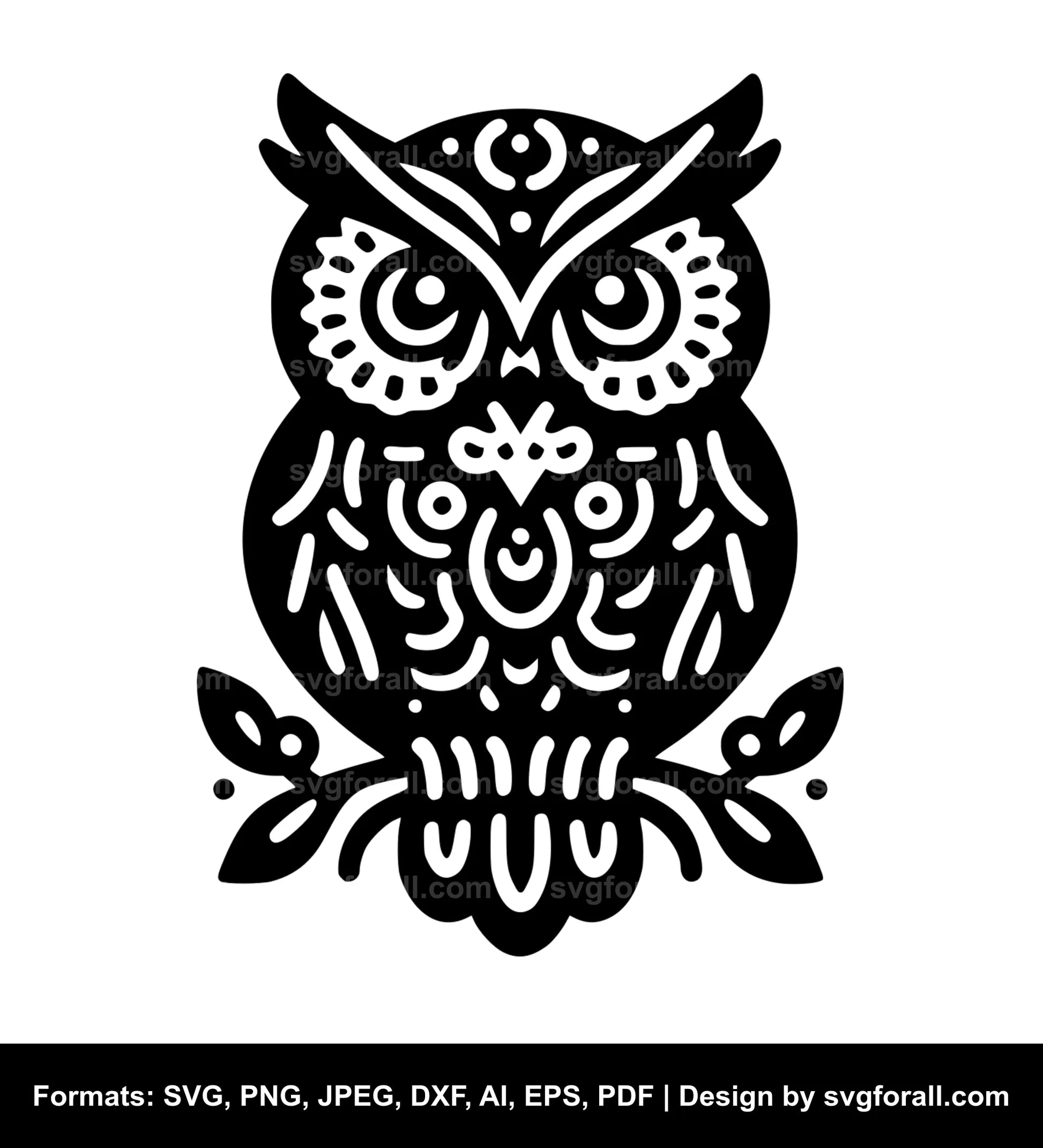 Halloween Owl SVG Cut File