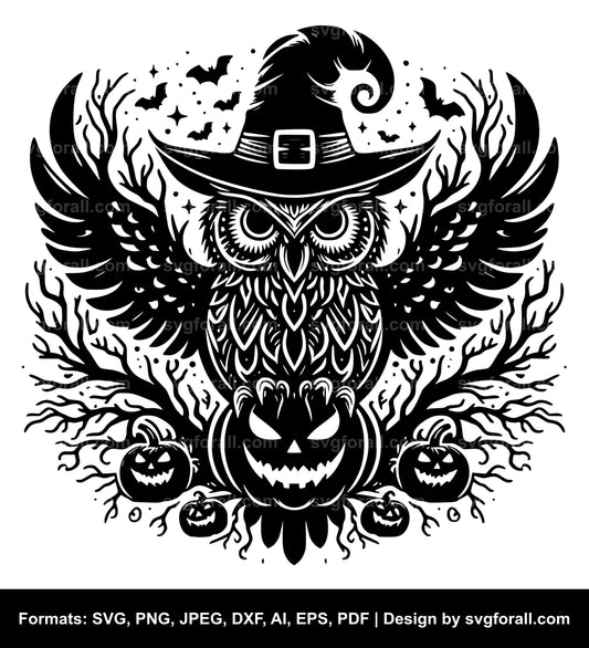 Halloween Owl SVG Design