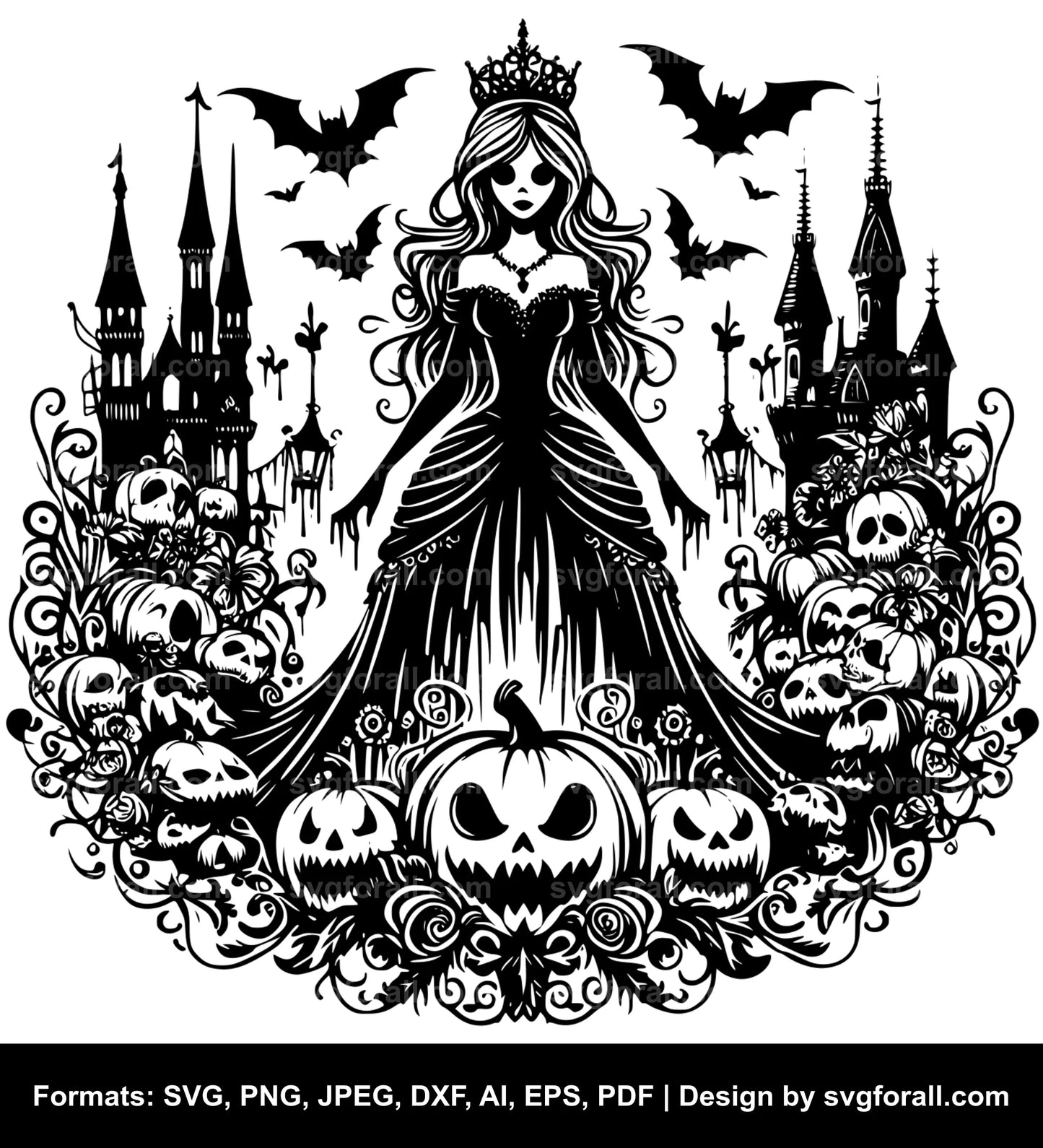 Halloween Princess Cricut SVG