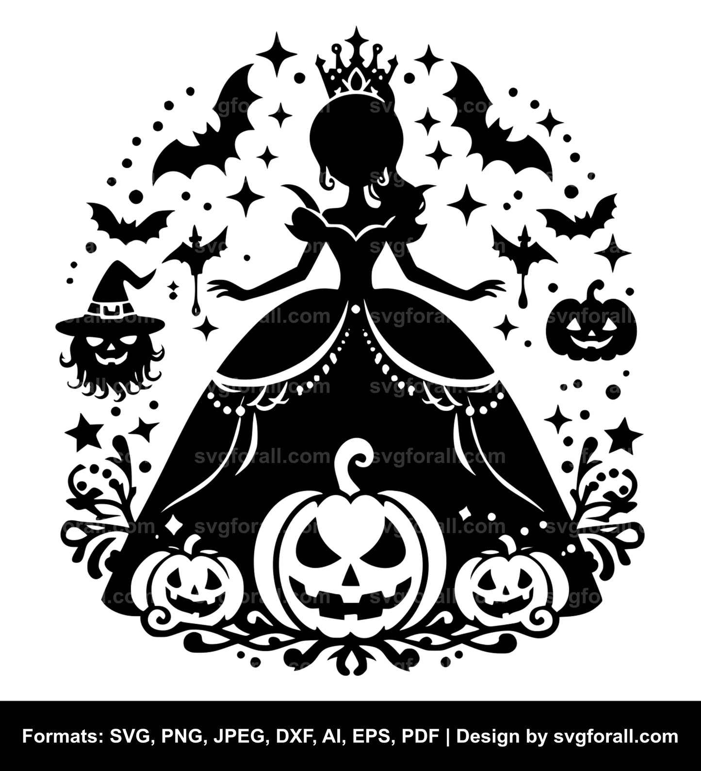 Halloween Princess SVG