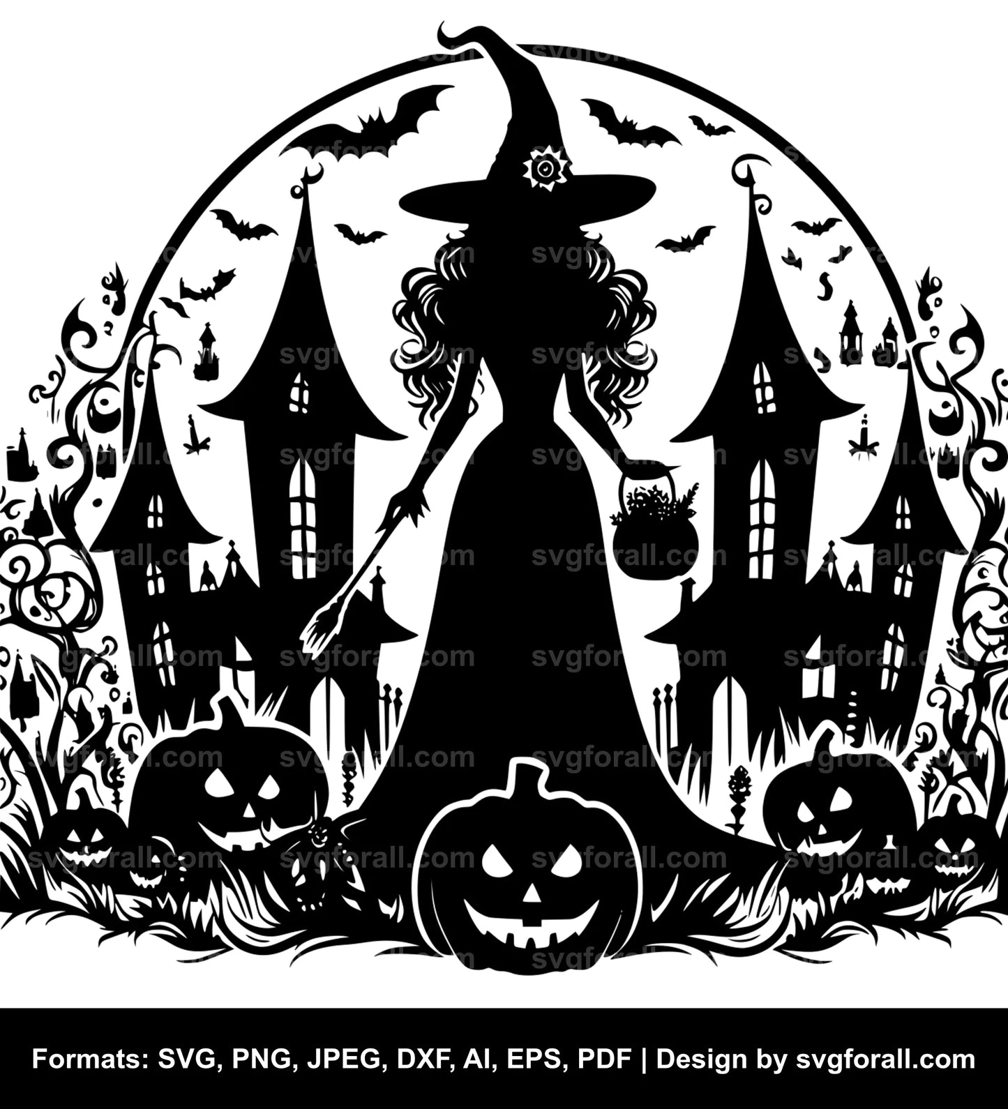 Halloween Princess SVG Design