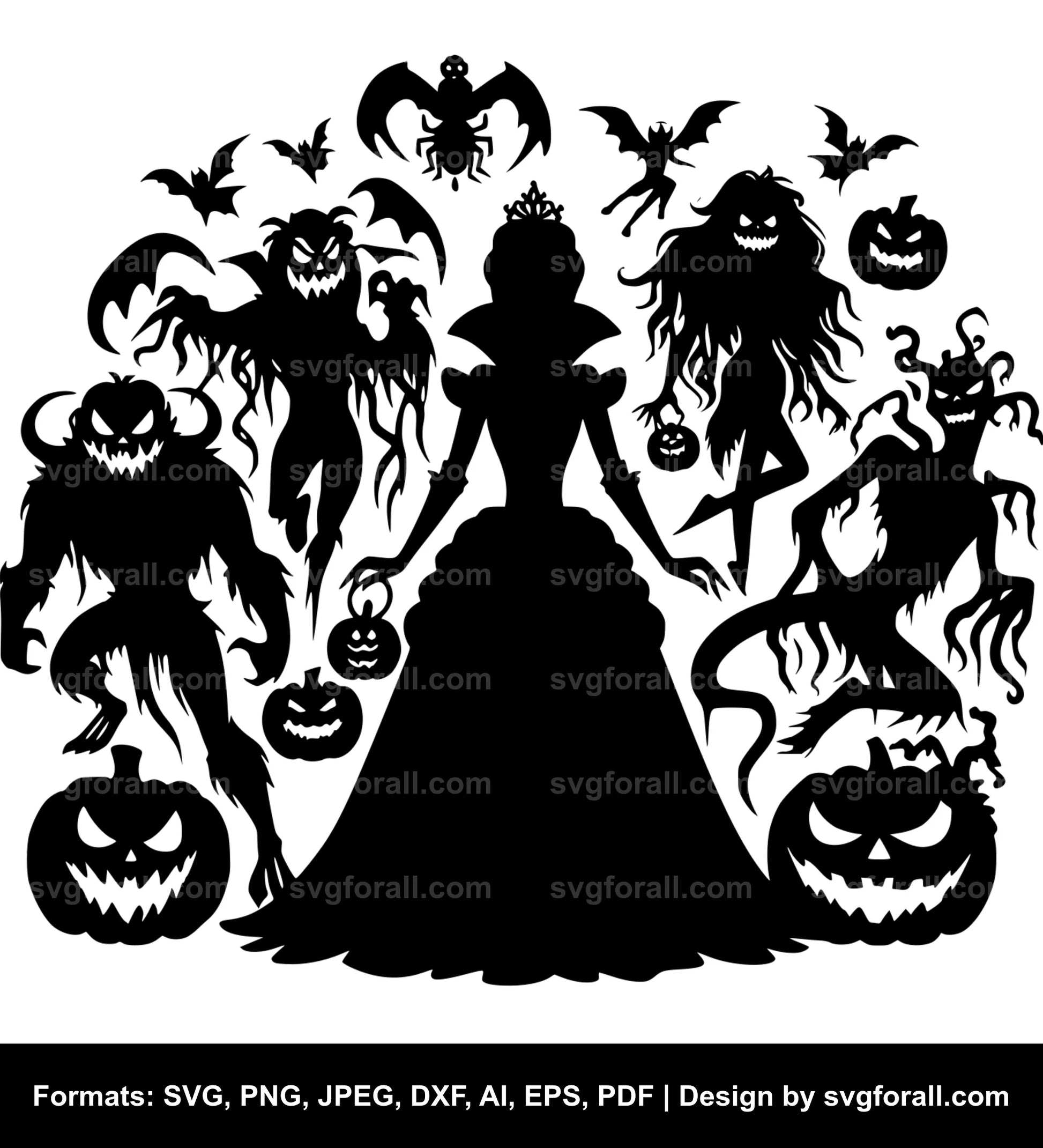 Halloween Princess Vector SVG