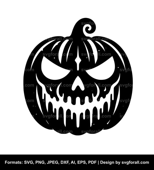 Halloween Pumpkin Face Cricut SVG