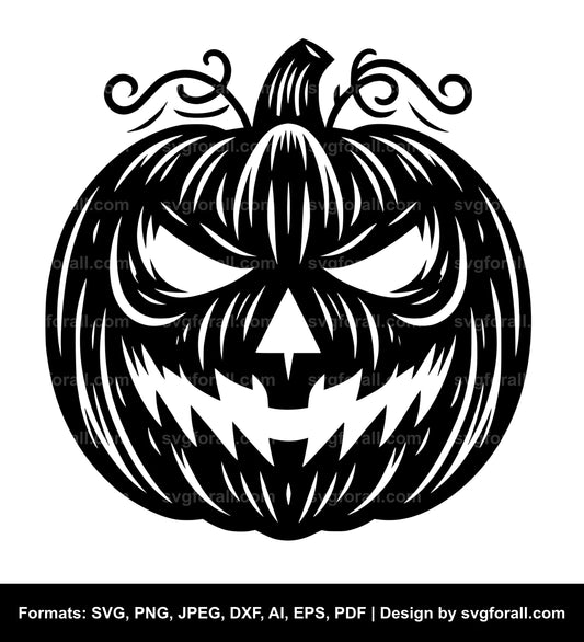 Halloween Pumpkin Face SVG